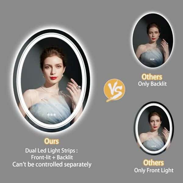 Découvrez notre avis sur le miroir salle de bain LUVODI 50x70 cm : un choix parfait pour un design moderne et lumineux, alliant fonctionnalité et élégance dans votre intérieur.