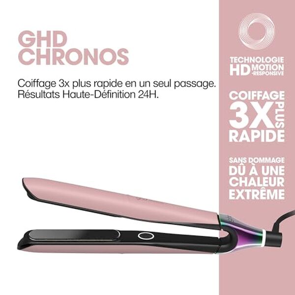 Découvrez le test complet du lisseur ghd Chronos pour un coiffage rapide sans chaleur extrême. Performances, efficacité et bienfaits pour vos cheveux.
