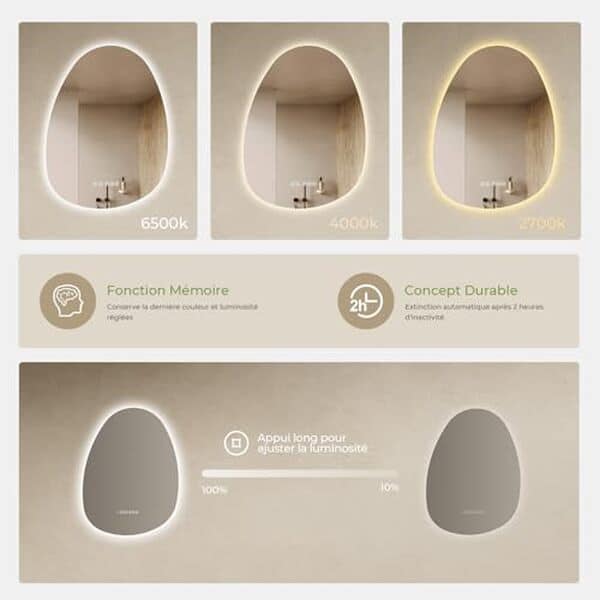 Découvrez le miroir S'Afielina : un allié high-tech pour votre salle de bain avec éclairage asymétrique et fonctionnalités avancées. Examinez notre test pour savoir pourquoi cet accessoire innovant pourrait transformer votre espace.