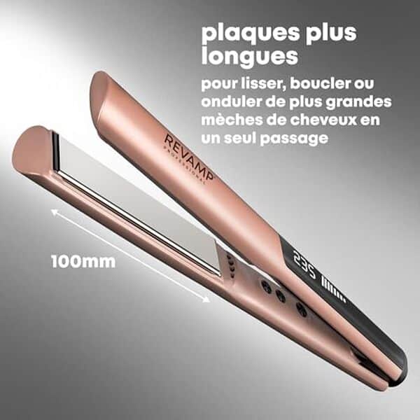 Découvrez notre test détaillé du lisseur céramique ionique aux plaques extra-longues Revamp Dynamic Radiance : un allié incontournable pour des cheveux brillants et lisses.