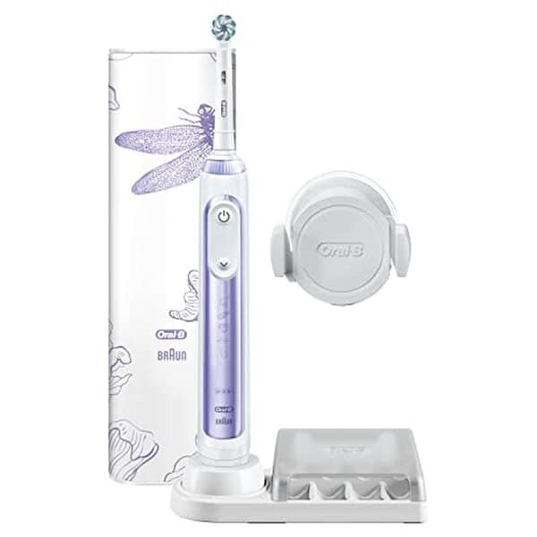Découvrez l'efficacité de la brosse à dents électrique oral-b genius special edition violet avec intelligence artificielle pour une hygiène buccale optimale et innovante