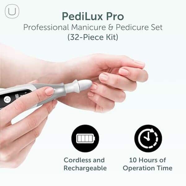 Découvrez le kit pedilux pro, une lime à ongles électrique sans fil qui allie simplicité et efficacité. Idéal pour des ongles impeccables et un soin professionnel à domicile.