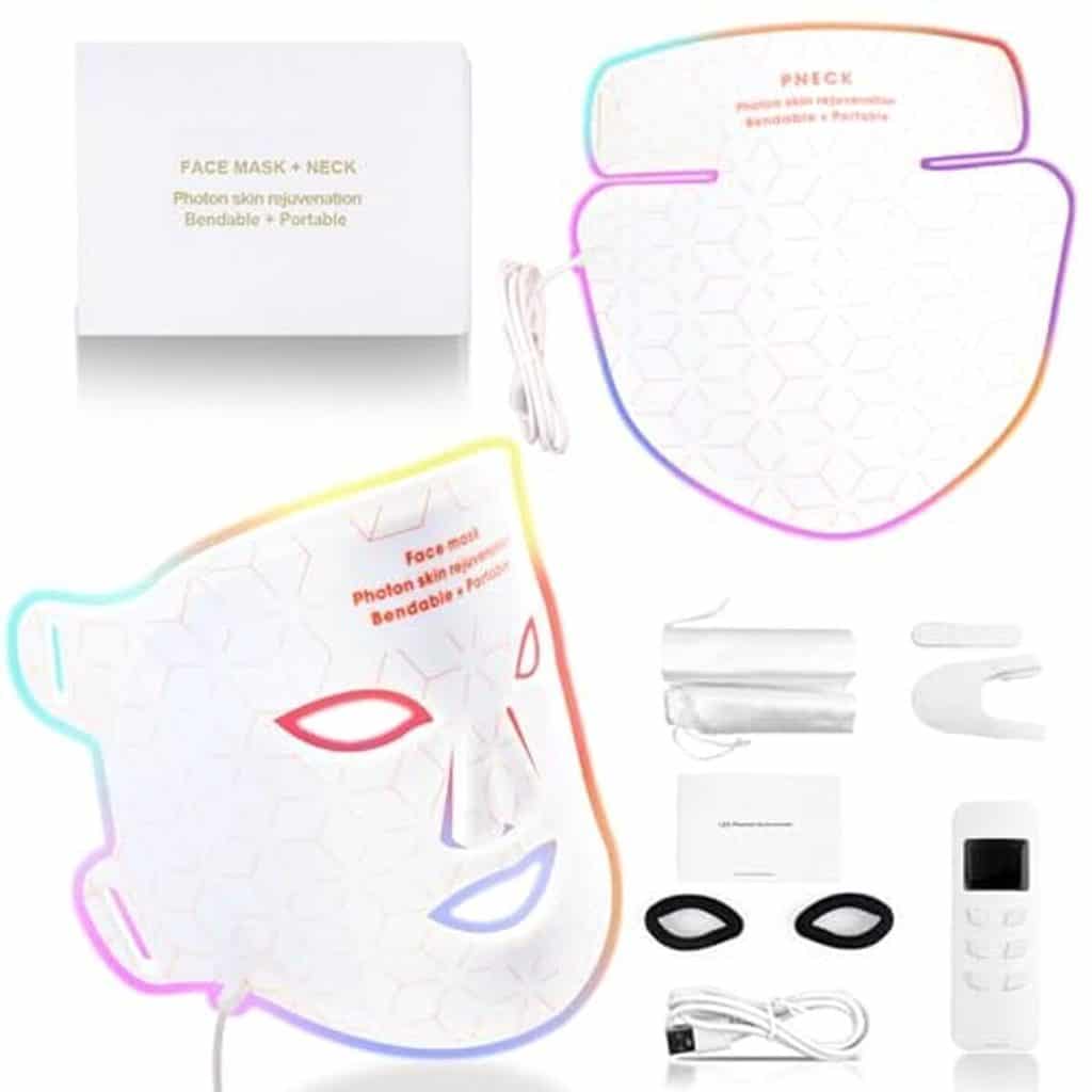 Avis sur le masque LED luminothérapie visage-cou anti-âge