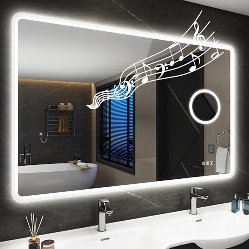 Avis sur le miroir Starlead 100x70 cm avec bluetooth et anti-buée