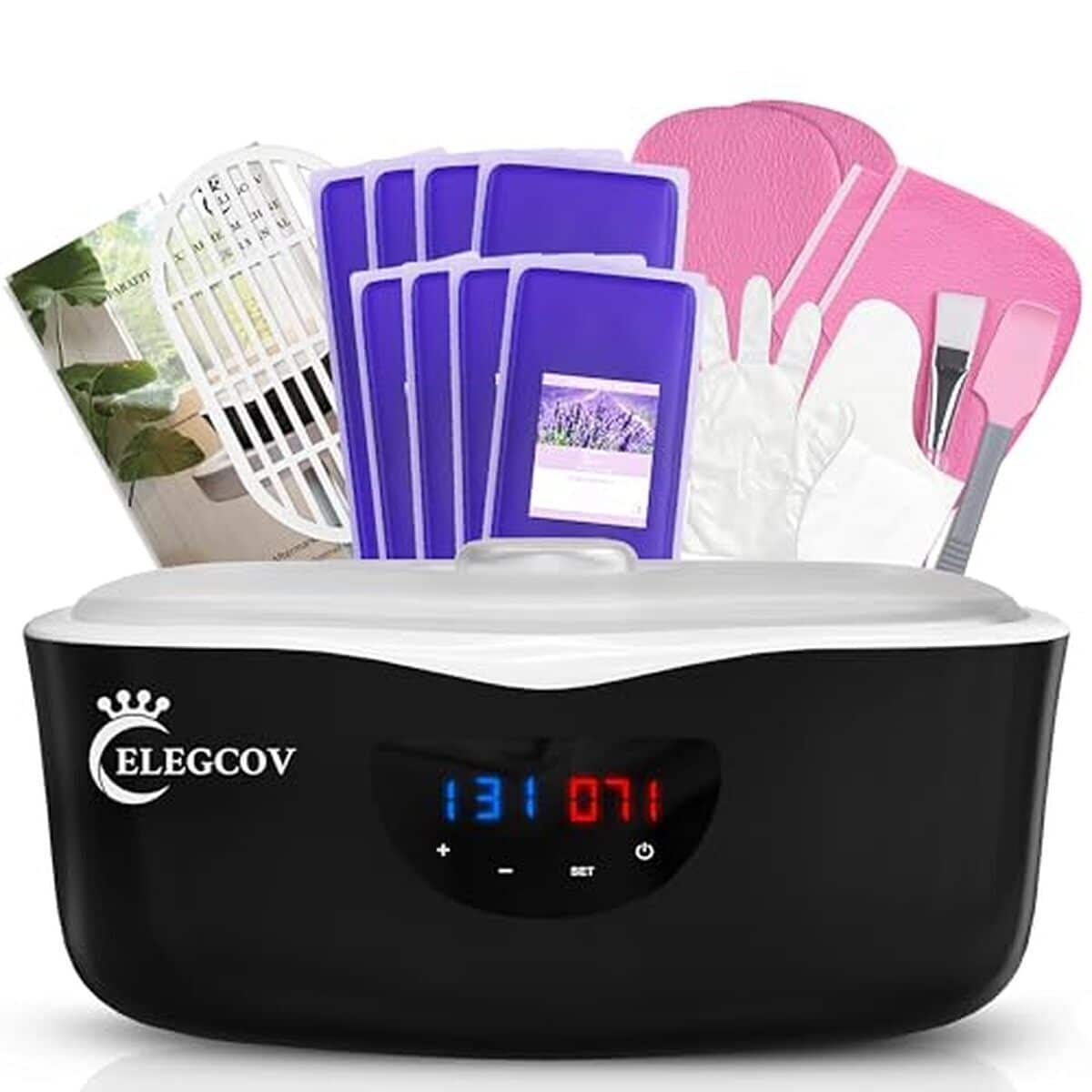 Test de la machine à cire paraffine Elegcov : soin hydratant lavande