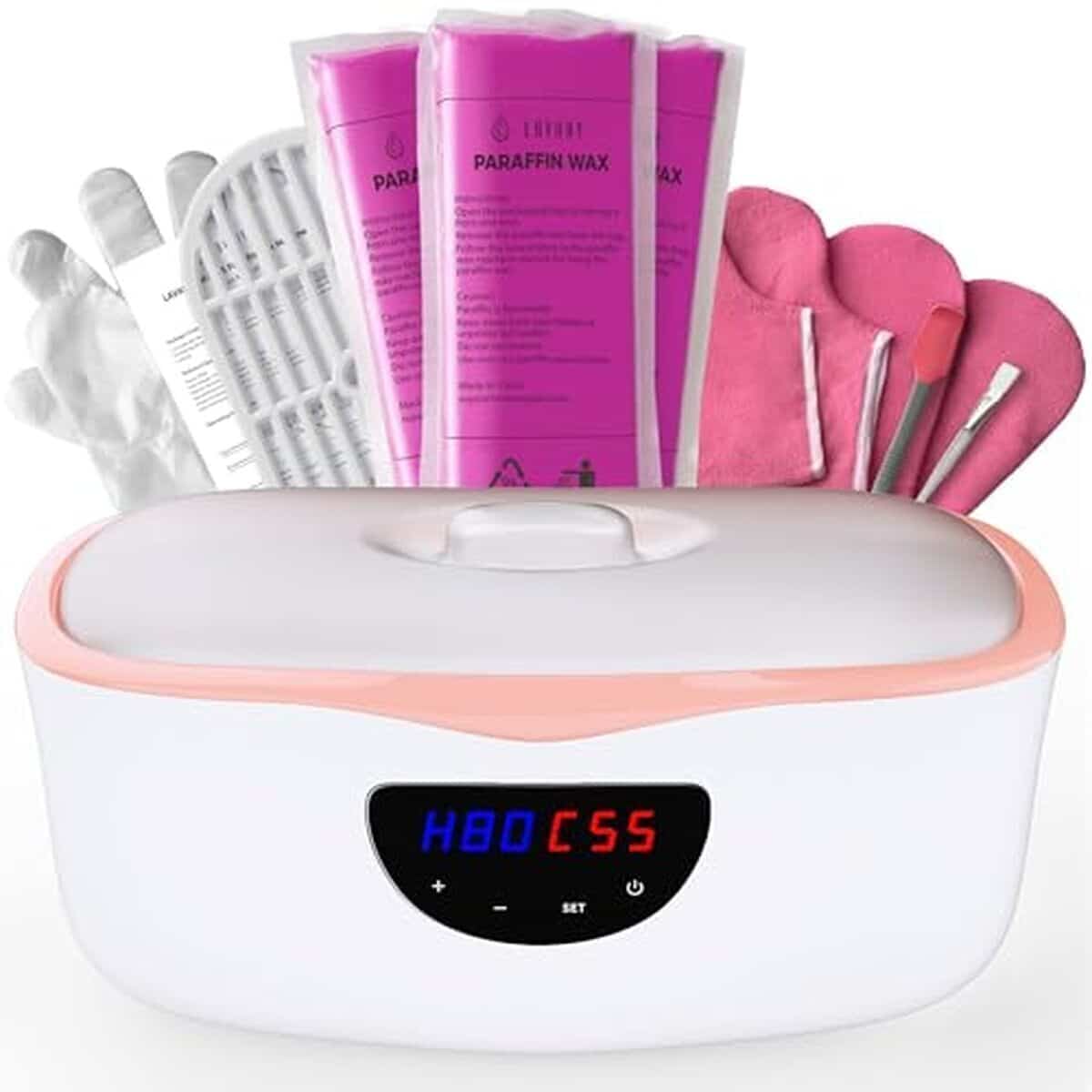 Test du bain de paraffine Lavany 230 W : soins des mains et pieds