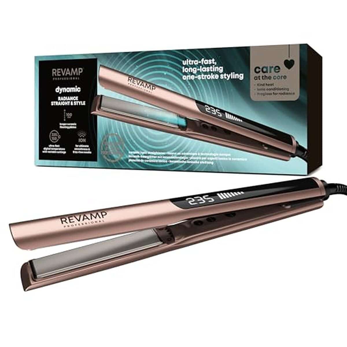 Test du Revamp Dynamic Radiance : lisseur céramique ionique plaques extra-longues