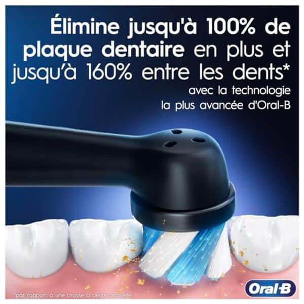 Explorez l'efficacité exceptionnelle de la brosse électrique Oral-B iO 5, alliant soin et douceur pour des dents éclatantes et en bonne santé