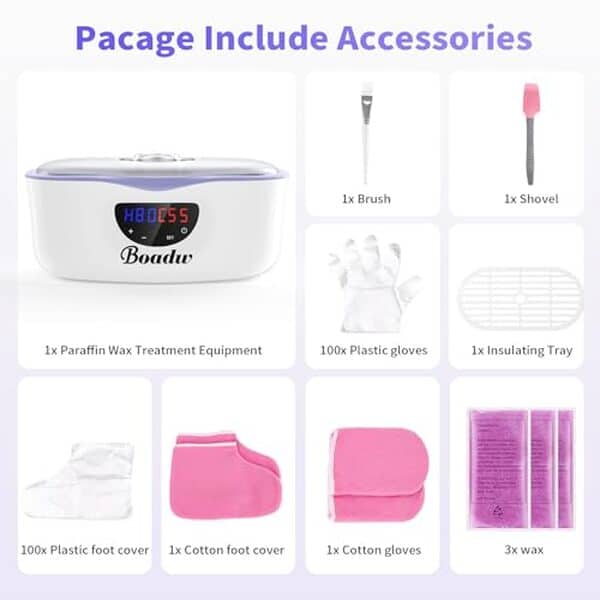 Découvrez les bienfaits du bain de paraffine Boadw pour des mains et pieds revitalisés et hydratés en profondeur. Découvrez notre avis détaillé.