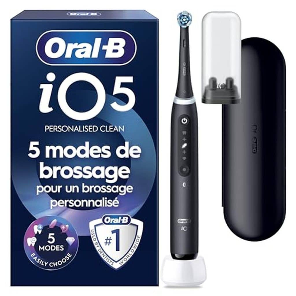 Test de la brosse à dents électrique Oral-B iO 5 noire : efficacité et douceur