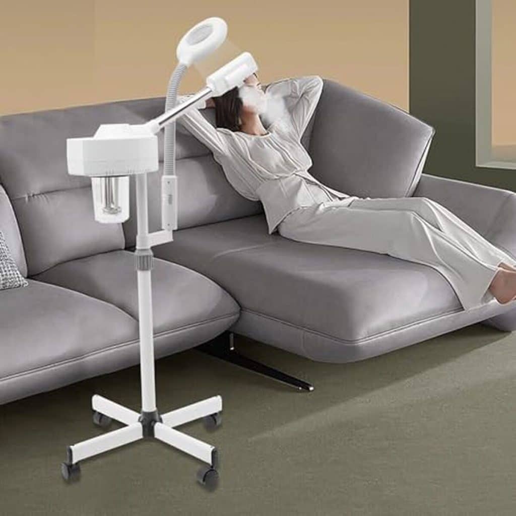 Test du vapozone 2 en 1 ozone salon spa : lampe loupe et humidificateur facial