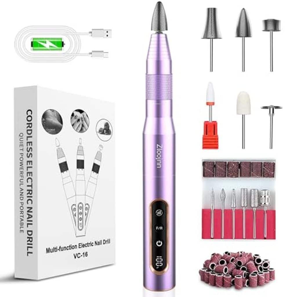 Test : lime à ongles électrique rechargeable Zloojnn, violet portable