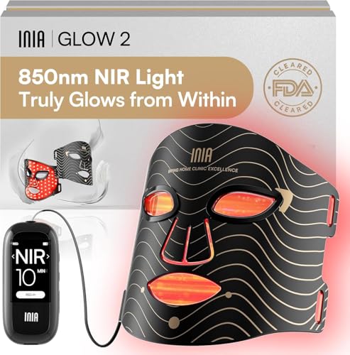 Avis sur le masque LED sans fil INIA Glow : thérapie lumière rouge